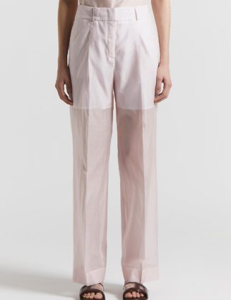 Peserico - Organza palazzo trousers with darts - Sunrise