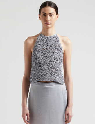 Peserico - Handmade top in silk and cotton - Crystal blue