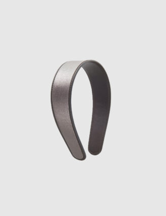 Peserico - Headband in laminated viscose fabric - Ebony