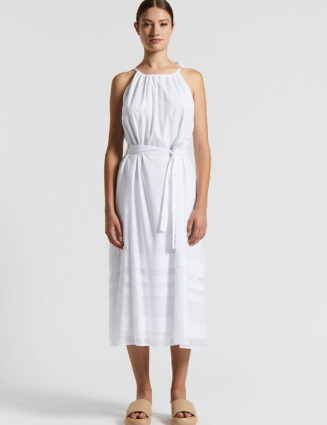 Peserico - Cotton long dress - Light white