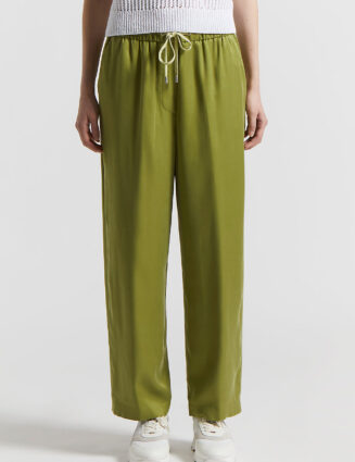 Peserico - Viscose diagonal trousers - Cedar