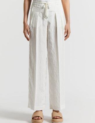 Peserico - Modal blend poplin trousers - Cedar