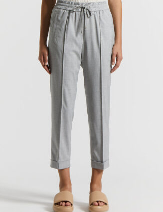 Peserico - Stretch viscose trousers - Lunar gray