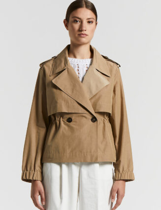 Peserico - Technical cotton trench coat - Desert