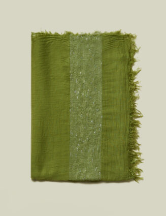 Peserico - Fluid modal and Lurex yoke - Cedar