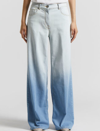 Peserico - 5-pocket jeans in light comfort cotton denim - Space blue
