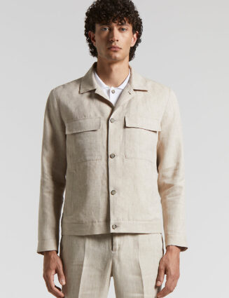 Peserico - Ermenegildo Zegna pure linen overshirt - Dirt path