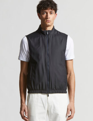 Peserico - Loro Piana technical gabardine waistcoat - Space blue