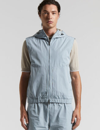 Peserico - Solotex technical fabric waistcoat - Saline blue