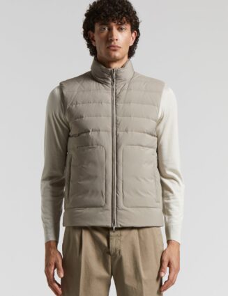 Peserico - Quilted down waistcoat - Clay