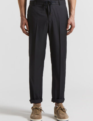 Peserico - Loro Piana technical gabardine jogger trousers - Space blue