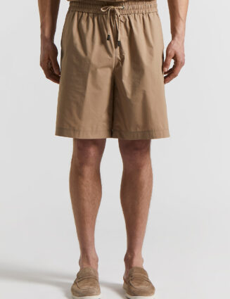Peserico - Lightweight stretch cotton shorts - Beige