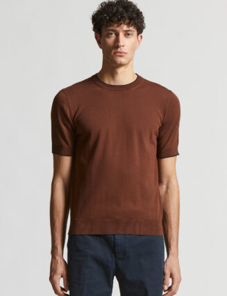 Peserico - Pure cotton t-shirt - Tobacco