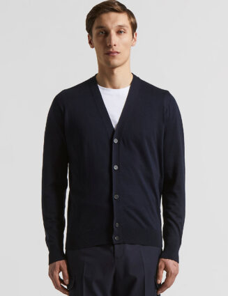 Peserico - Silk and cotton cardigan - Abyss
