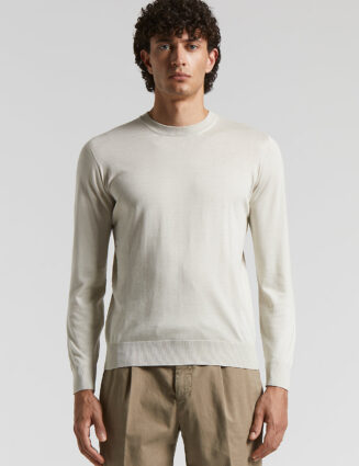 Peserico - Silk and cotton sweater - Quartz sand