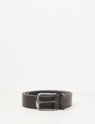 Peserico - Genuine grained leather belt - Tobacco