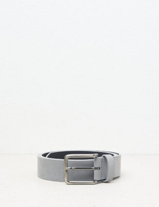 Peserico - Genuine nubuck leather belt - Lunar gray