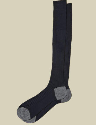 Peserico - Long mercerised cotton socks - Abyss