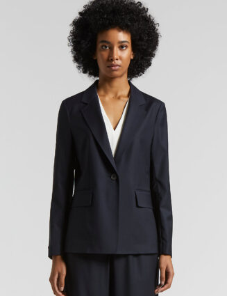 Peserico - Loro Piana lightweight wool single-breasted blazer - Space blue