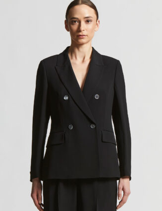 Peserico - Stretch viscose cady blazer - Black
