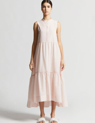 Peserico - Pure cotton voile long dress - Aurora