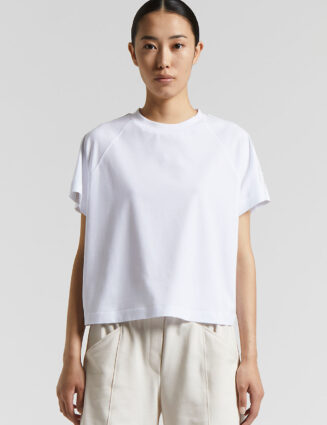 Peserico - Bi-elstic cotton jersey T-shirt - Light white