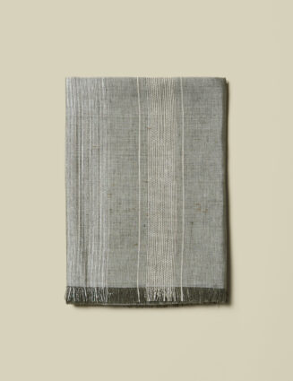 Peserico - Linen, silk, cotton and Lurex jacquard stole - Eucalyptus