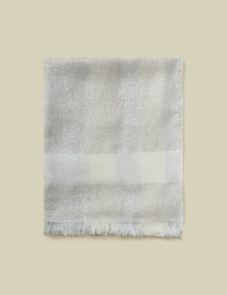 Peserico - Viscose, linen and Lurex kimono - Alabaster