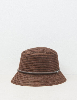 Peserico - Abaca fisherman hat - Tobacco