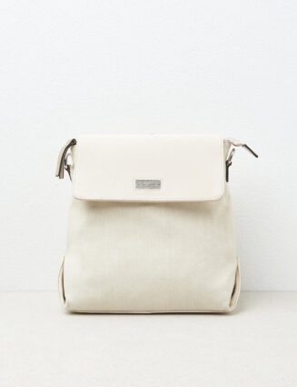 Peserico - Multi-material backpack/bag - Amber beige