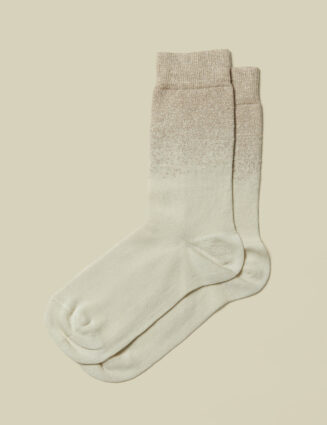 Peserico - Degradè effect socks with Lurex - Quartz sand