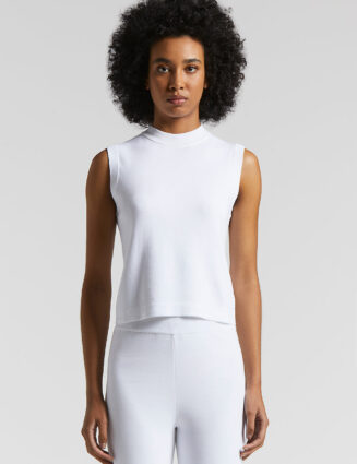 Peserico - Compact Egyptian cotton top - Pure White