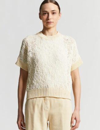 Peserico - Cotton tricot jersey - Sunshine yellow
