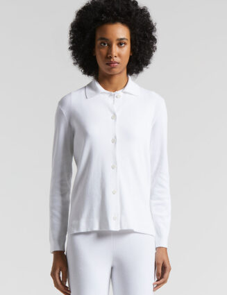 Peserico - Cotton tricot shirt - Pure White