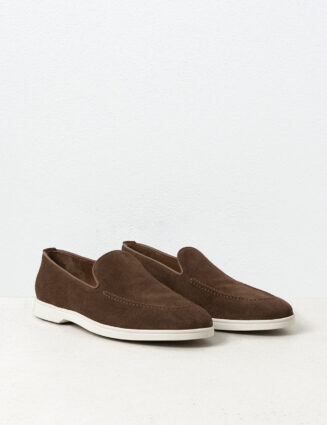 Peserico - Classic suede loafers - Tobacco